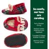 Dearfoams Baby & Kids’ Bear Matching Family Slipper Christmas Gifts(Red Tartan Plaid)
