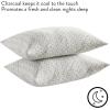 Dearfoams Bed Pillows – Standard/Queen Size – Set of 2 – Charcoal Infused Bed Pillow with Soft Knit Cover for Back, Side and Stomach Sleepers(Charcoal)