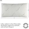 Dearfoams Bed Pillows – Standard/Queen Size – Set of 2 – Charcoal Infused Bed Pillow with Soft Knit Cover for Back, Side and Stomach Sleepers(Charcoal)
