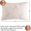 Dearfoams Bed Pillows,Set of 2 Standard/Queen Size,Down Alternative Copper-Infused Pillows with Soft Knit Cover,Supportive for Back, Side & Stomach Sleepers(King)