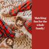 Dearfoams Matching Family Holiday Christmas Reindeer & Turkey Scuff(Reindeer)
