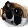 Dearfoams Men’s Brendan Indoor/Outdoor Breathable Memory Foam Clog House Shoe with Wide Widths Slipper(Black 2)