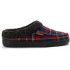 Dearfoams Men’s Brendan Indoor/Outdoor Breathable Memory Foam Clog House Shoe with Wide Widths Slipper(Blue Plaid)