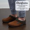 Dearfoams Men’s Brendan Indoor/Outdoor Breathable Memory Foam Clog House Shoe with Wide Widths Slipper(Chestnut)