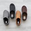Dearfoams Men’s Brendan Indoor/Outdoor Breathable Memory Foam Clog House Shoe with Wide Widths Slipper(Chestnut Perforated)