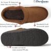 Dearfoams Men’s Brendan Indoor/Outdoor Breathable Memory Foam Clog House Shoe with Wide Widths Slipper(Chestnut Perforated)