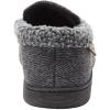 Dearfoams Men’s Brendan Indoor/Outdoor Breathable Memory Foam Clog House Shoe with Wide Widths Slipper(Grey)