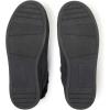 Dearfoams Men’s Fireside Nylon Australian Shearling Water Resistant Après Winter Warm Up Bootie Snow Boot(Black)