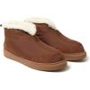Dearfoams Men’s Fireside Nylon Australian Shearling Water Resistant Après Winter Warm Up Bootie Snow Boot(Brown)