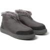 Dearfoams Men’s Fireside Nylon Australian Shearling Water Resistant Après Winter Warm Up Bootie Snow Boot(Grey Pavement)