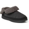 Dearfoams Men’s James Woven Boot Slipper(Black)
