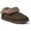 Dearfoams Men’s James Woven Boot Slipper(Coffee)