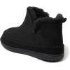Dearfoams Men’s Memory Foam Indoor House Slippers Brixen Ankle Boot House Shoes – Gifts for Men(Black)