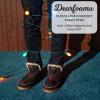 Dearfoams Men’s Memory Foam Indoor House Slippers Brixen Ankle Boot House Shoes – Gifts for Men(Navy Plaid)