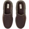 Dearfoams Men’s Memory Foam Insole Slipper (BLACK, US Footwear Size System, Adult, Men, Numeric Range, Medium, 13, 14)(Brown)