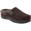 Dearfoams Men’s Memory Foam Insole Slipper (BLACK, US Footwear Size System, Adult, Men, Numeric Range, Medium, 13, 14)(Brown)