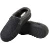 Dearfoams Men’s Memory Foam Insole Slipper (BLACK, US Footwear Size System, Adult, Men, Numeric Range, Medium, 13, 14)(Grey)