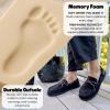 Dearfoams Men’s Microsuede Moccasin with Tie Slipper(Solid Black)