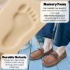 Dearfoams Men’s Microsuede Moccasin with Tie Slipper(Tan)