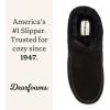 Dearfoams Men’s Reed Genuine Suede Clog(Black)