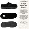 Dearfoams Men’s Reed Genuine Suede Clog(Black)