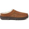 Dearfoams Men’s Reed Genuine Suede Clog(Chestnut)