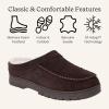 Dearfoams Men’s Reed Genuine Suede Clog(Coffee)