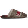 Dearfoams Men’s Uncle Bear Slipper(Brown Frost)