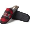 Dearfoams Men’s Uncle Bear Slipper(Furry Plaid)