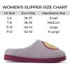 Dearfoams Unisex Adult Smile Icon Retro Preppy Slippers(Women’s Purple)
