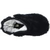 Dearfoams Unisex-Child Charlotte faux faux fur Bootie Slipper(Black)