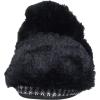 Dearfoams Unisex-Child Charlotte faux faux fur Bootie Slipper(Black)