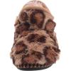 Dearfoams Unisex-Child Charlotte faux faux fur Bootie Slipper(Leopard)