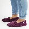 Dearfoams Women’s Chenille A-Line Slipper(Aubergine)