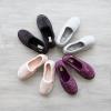 Dearfoams Women’s Chenille A-Line Slipper(Black)