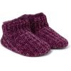 Dearfoams Women’s Chenille Bootie Slipper(Aubergine)