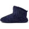 Dearfoams Women’s Chenille Bootie Slipper(Peacoat)