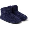 Dearfoams Women’s Chenille Bootie Slipper(Peacoat)