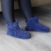 Dearfoams Women’s Chenille Bootie Slipper(Peacoat)