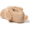 Dearfoams Women’s Cozyfoams Plush Animal Slippers – Fuzzy Character House Shoes Memory Foam Comfort(Brown Dog)