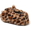 Dearfoams Women’s Cozyfoams Plush Animal Slippers – Fuzzy Character House Shoes Memory Foam Comfort(Leopard Cat)