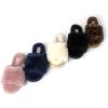 Dearfoams Women’s Fireside Cairns Shearling Easy on/Off Slide Sandal Slipper(Black)