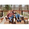Dearfoams Women’s Fireside Cairns Shearling Easy on/Off Slide Sandal Slipper(Navy)