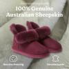 Dearfoams Women’s Fireside Shearling Water Resistant Indoor/Outdoor Foldover Boot Slipper(Fig)