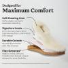 Dearfoams Women’s Fireside Shearling Water Resistant Indoor/Outdoor Foldover Boot Slipper(Fig)