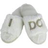 Dearfoams Women’s I Do Bridal Slide Slippers, XLarge (11-12), White