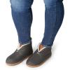 Dearfoams Women’s Indoor/Outdoor Warm Up Bootie Slipper(Pavement)