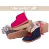 Dearfoams Women’s Indoor/Outdoor Warm Up Bootie Slipper(Peacoat)