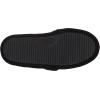 Dearfoams Women’s Jules Shiny Velour Twist Vamp Slide Slipper(Black)