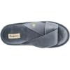 Dearfoams Women’s Jules Shiny Velour Twist Vamp Slide Slipper(Flintstone)